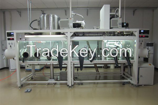 Laboratory 1ppm Vacuum Controlled Automatic Air Purification System Glove Box