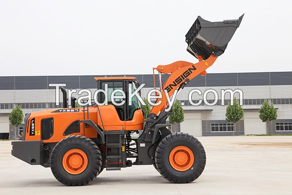 Ensign Yx657 Wheel Loader with Cummins Engine ZF Transmmison (5ton, 3.