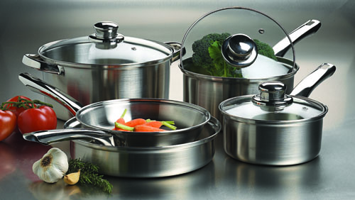 Stainless Steel 8pc Cookware Set