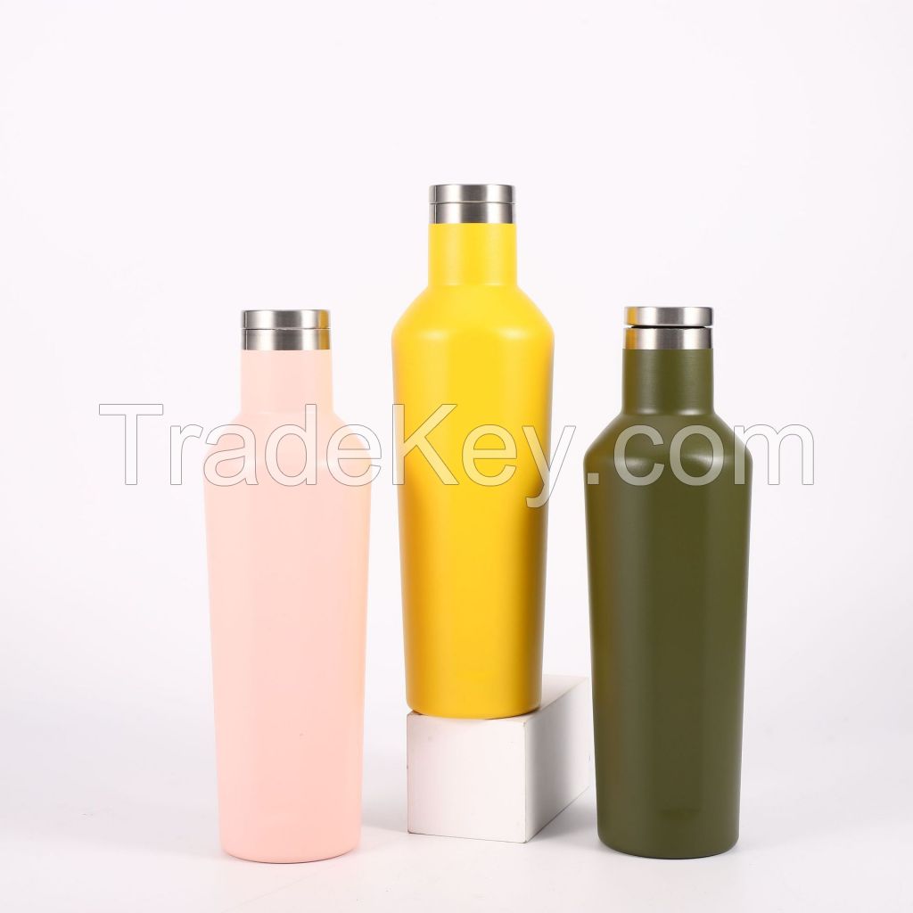 Cup vacuum insulated water flask for business gifts drinking bottle bpa free stainless steel gym insulated water bottles