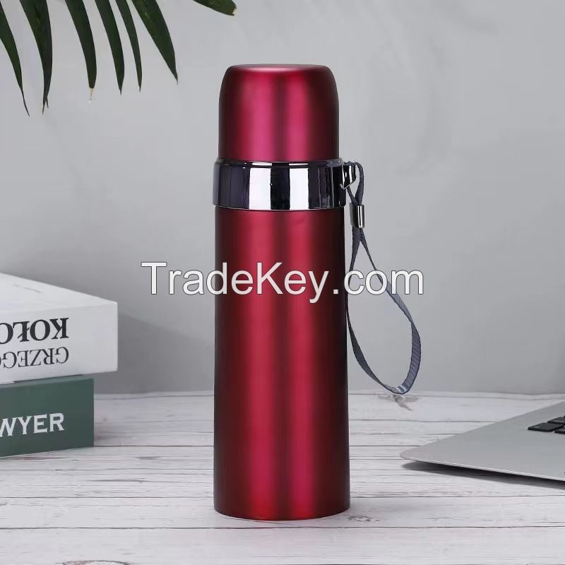 Bullet Thermos 18oz Custom Logo Double Wall Stainless Steel Thermos Flask