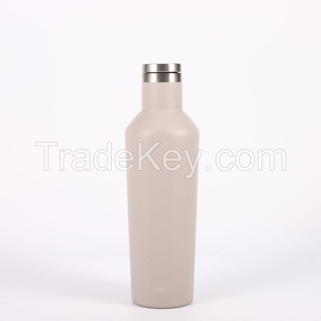 Cup vacuum insulated water flask for business gifts drinking bottle bpa free stainless steel gym insulated water bottles