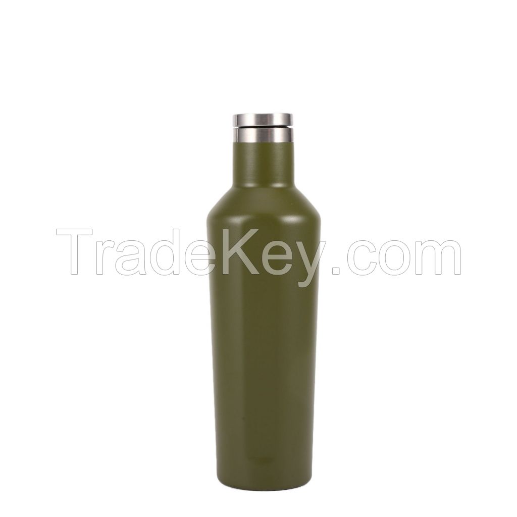 Cup vacuum insulated water flask for business gifts drinking bottle bpa free stainless steel gym insulated water bottles