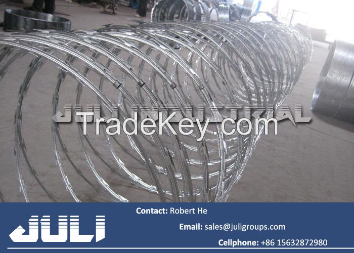 CBT 65 concertina razor wire fencing