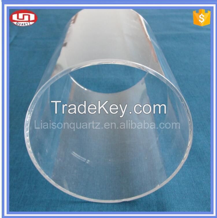 clear uvc large diameter quartz glass tubes