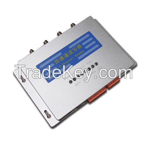 Passive R2000 Chip 4 port UHF RFID Card Reader Long Range Transponder with Multiple Tags Reading