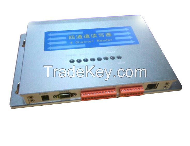 Passive R2000 Chip 4 port UHF RFID Card Reader Long Range Transponder with Multiple Tags Reading