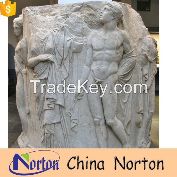 Hand carved human stone reliefs for sale