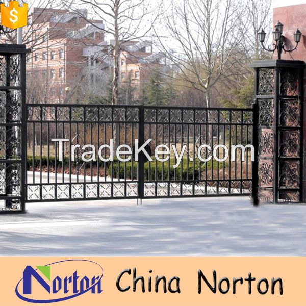 Handmade contemporary cast  iron driveway gates for sale NTIG-006Y
