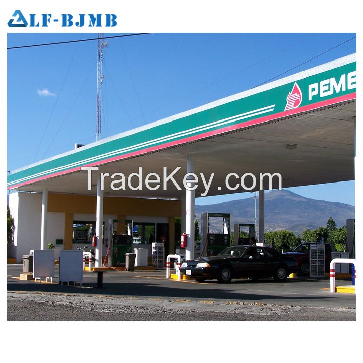 Easy Erection Durable Gas Filling Station Canopy For Sale