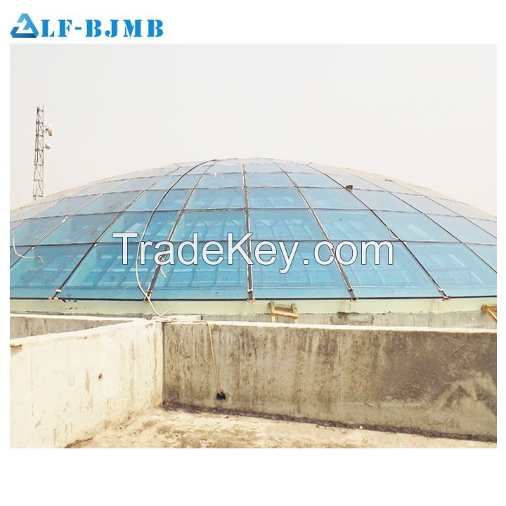 Economical Durable Glass Dome Roof For Prefab Dome House