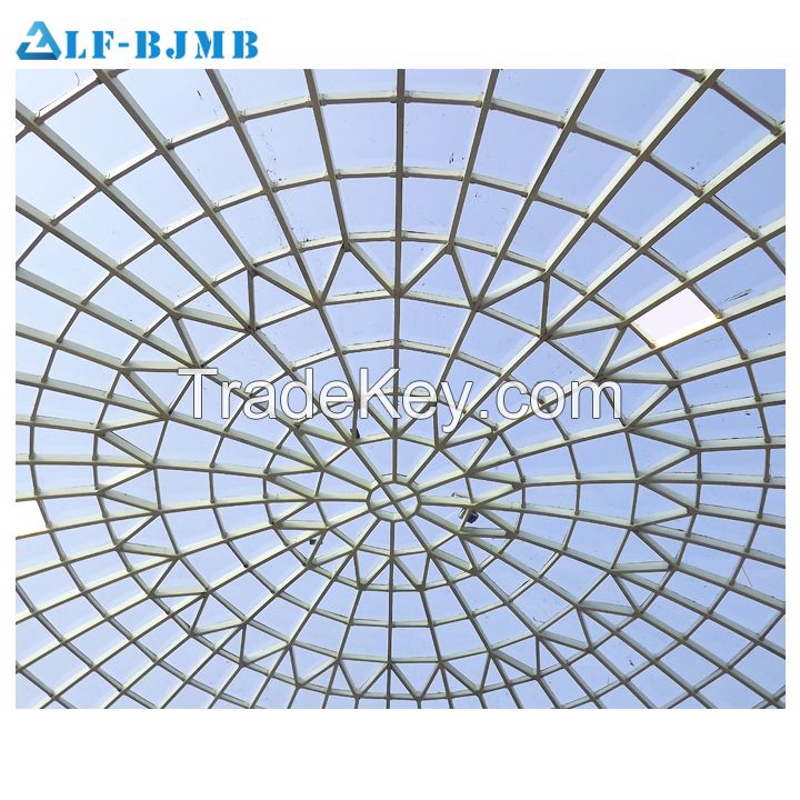 Economical Durable Glass Dome Roof For Prefab Dome House