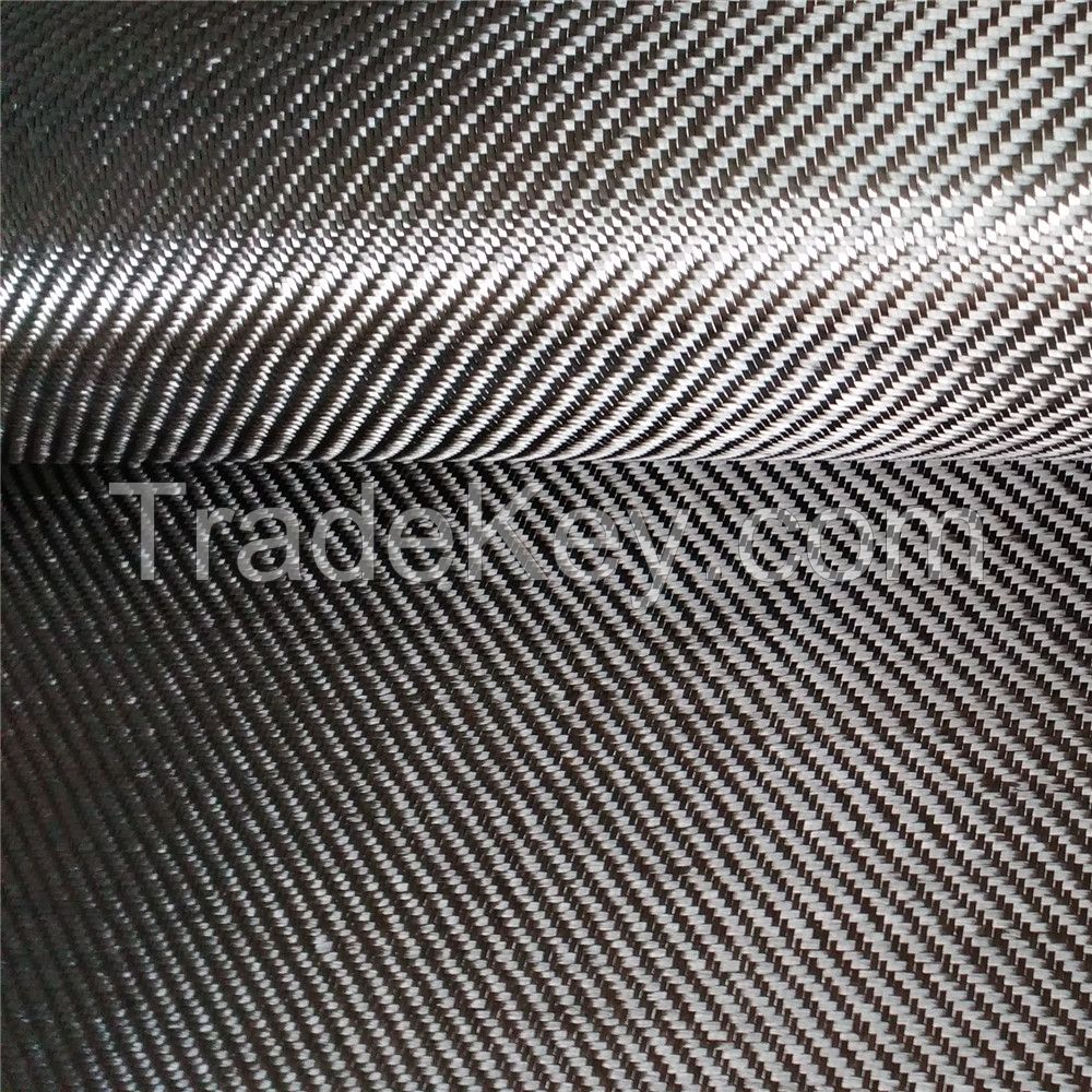 3K conbon fiber fabric/cloth  200gsm 2Ã—2 Twill high strength for auto parts, sport equipment