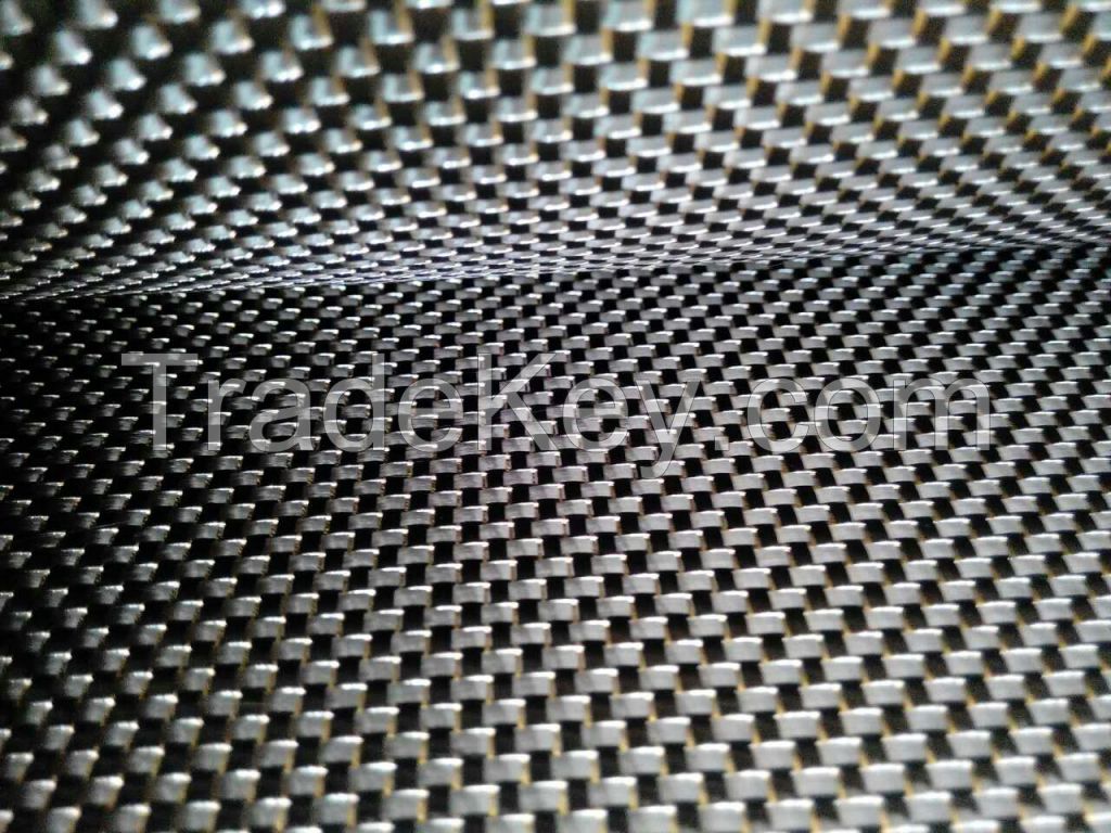 Gold and silver Carbon fiber fabric/cloth,Metallic carbon fiber fabric 