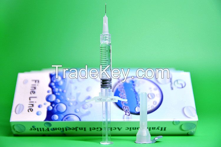 Cross linked safe pure hyaluronic acid gel filler injection 1ml for anti wrinkle face beauty