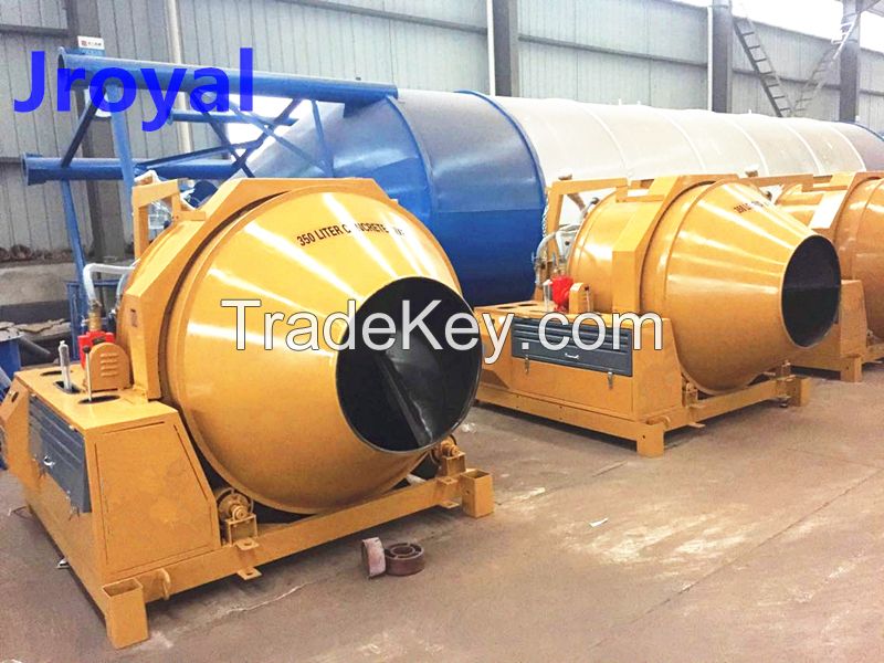 China Jroyal Machinery Small JZR350 Portable Diesel Concrete Mixer for Sale