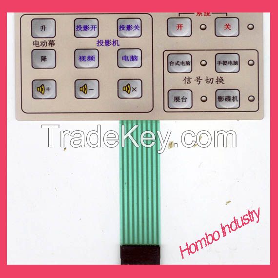 customized flexible membrane switch for electric appliance