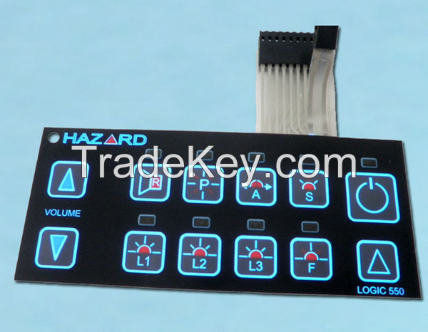 customized flexible membrane switch for electric appliance