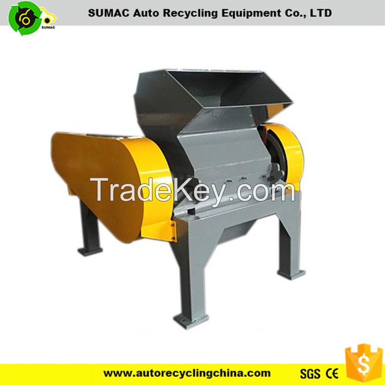 Rubber crusher machine of used tyre recycling equipments for sale