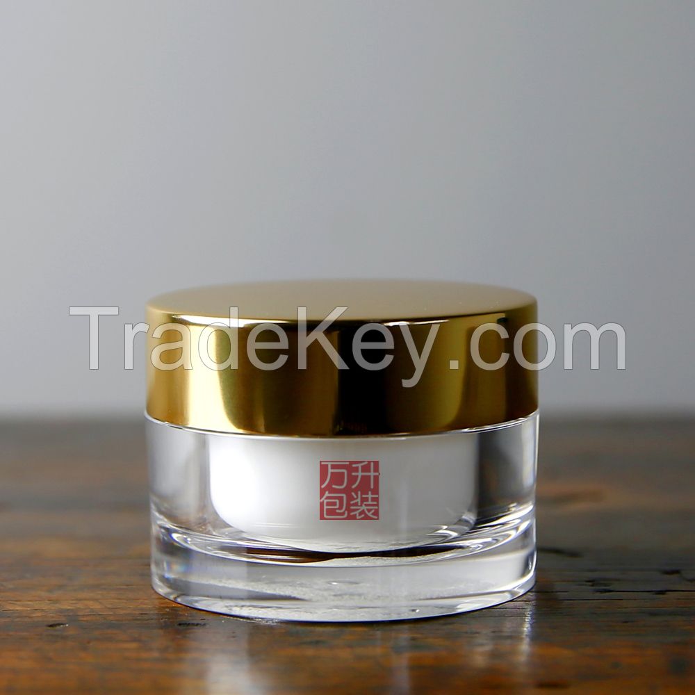 Cosmetic Round Acrylic Face care Cream Jar