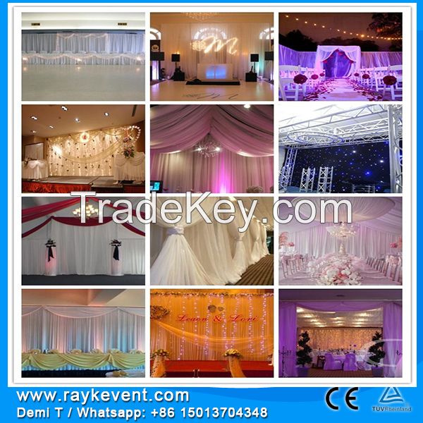 RK Custom made wedding decoration centerpieces Pipe Drape Kits For Sale