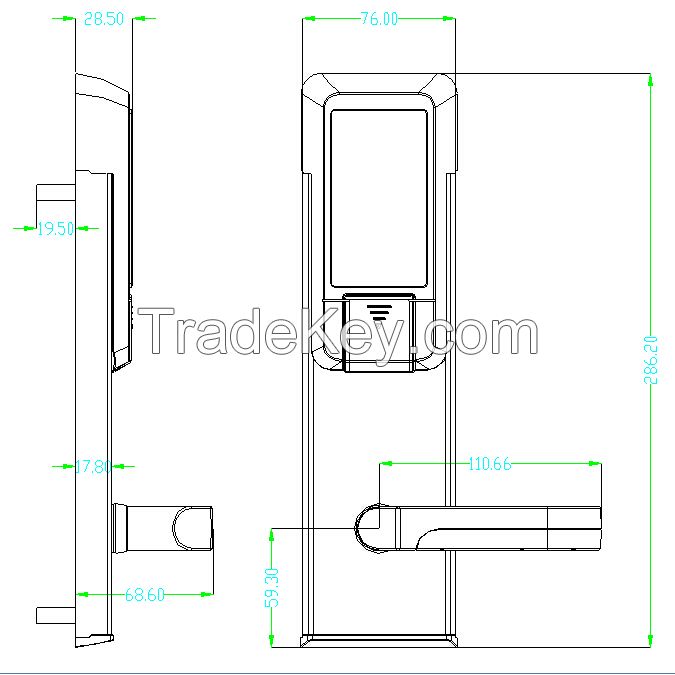 Temic Electronics Dubai Style Hotel Door Lock Key Cards