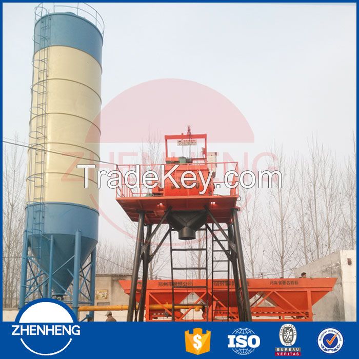 Best Price Zhenheng HZS25 25m3/h Mini Concrete Batching Plant