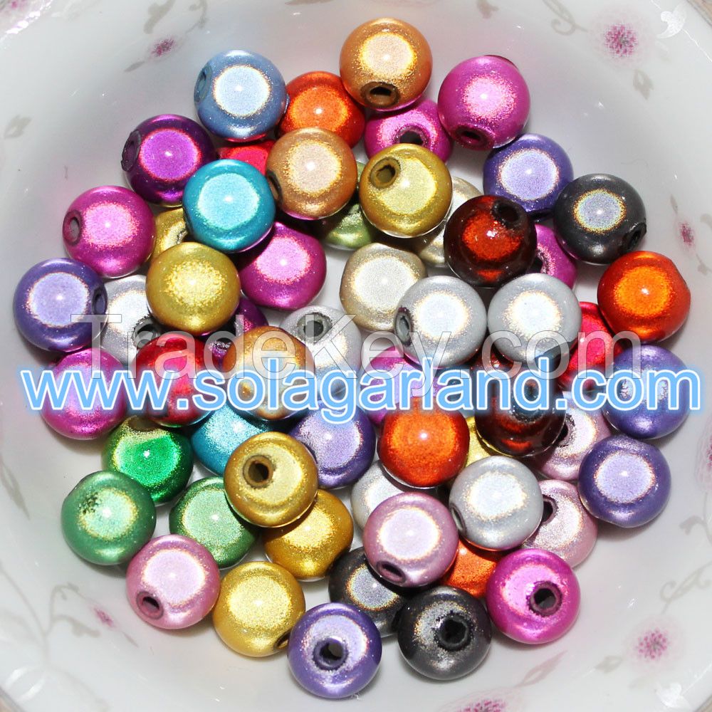 4-20mm Acrylic Round Fantasy Ball Beads Loose Spacer Beads