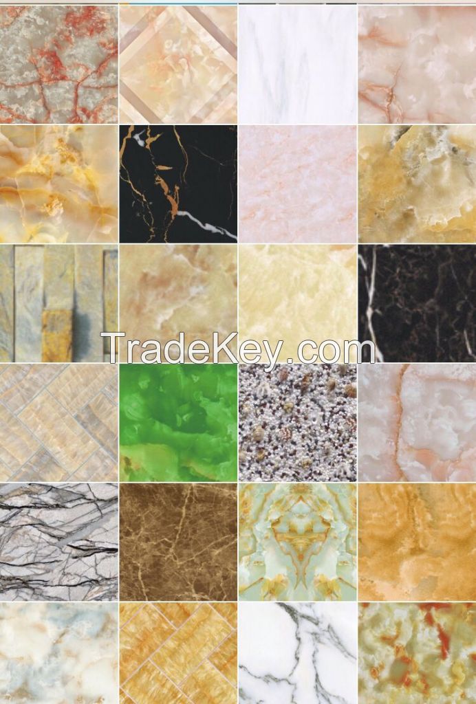 New Design Interior Marble Wall Panel And Decorative PVC Wall Sheet