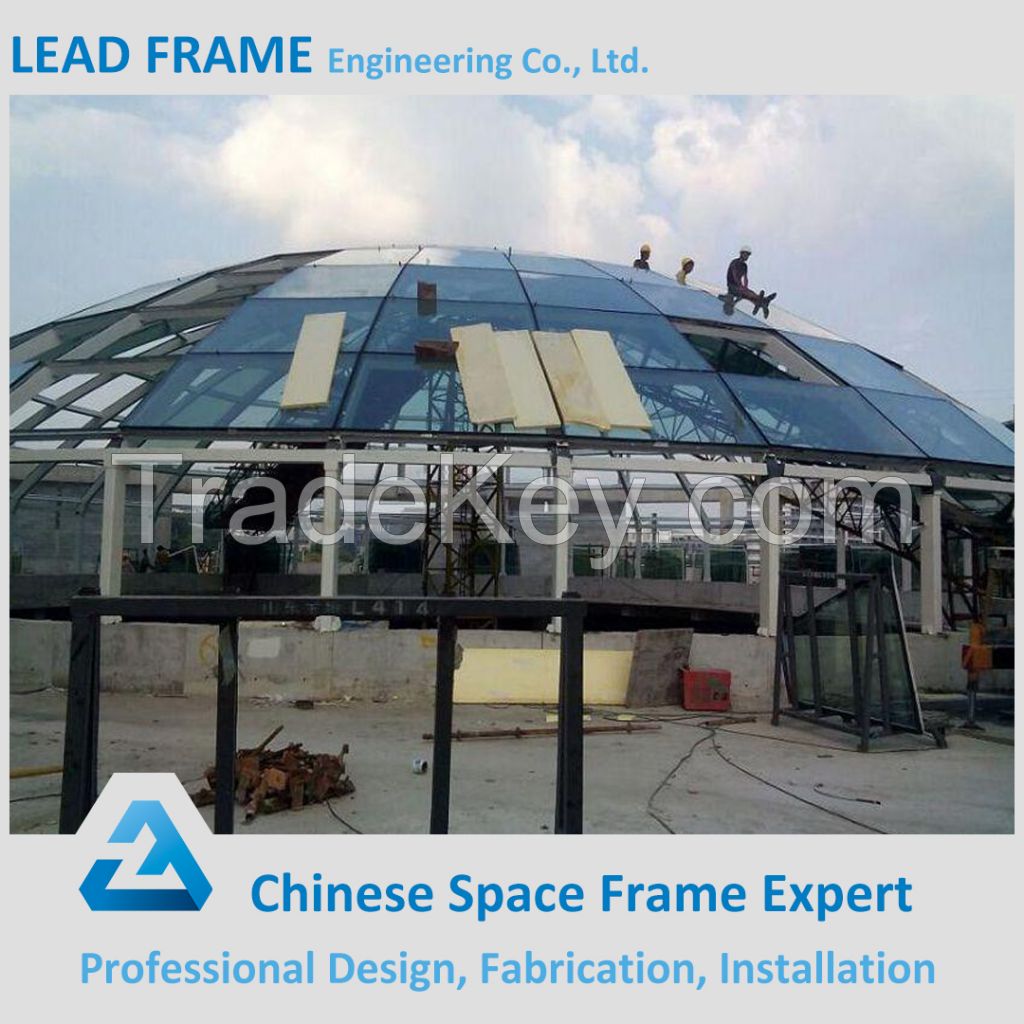rich experienced dome skylight light steel space frame structure