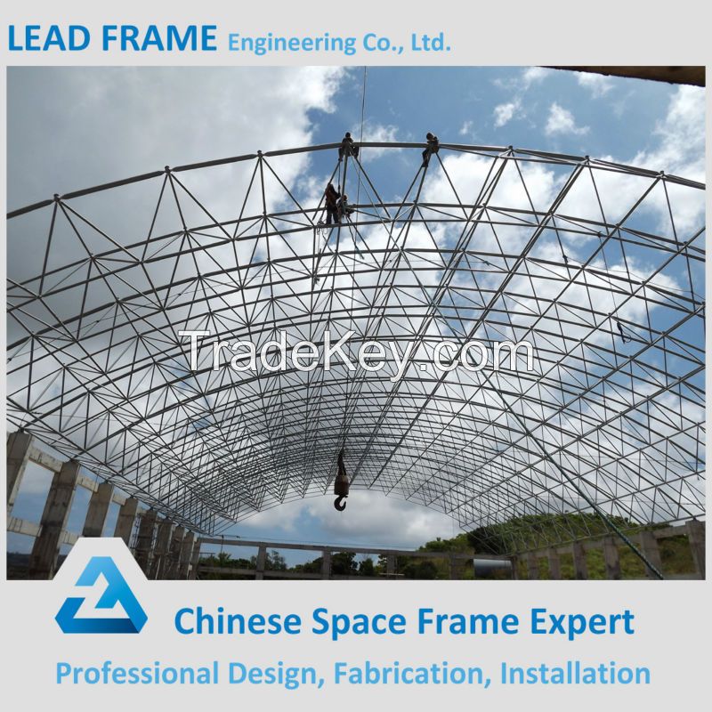galvanized sturdy quality steel space frame swimming pool roofing