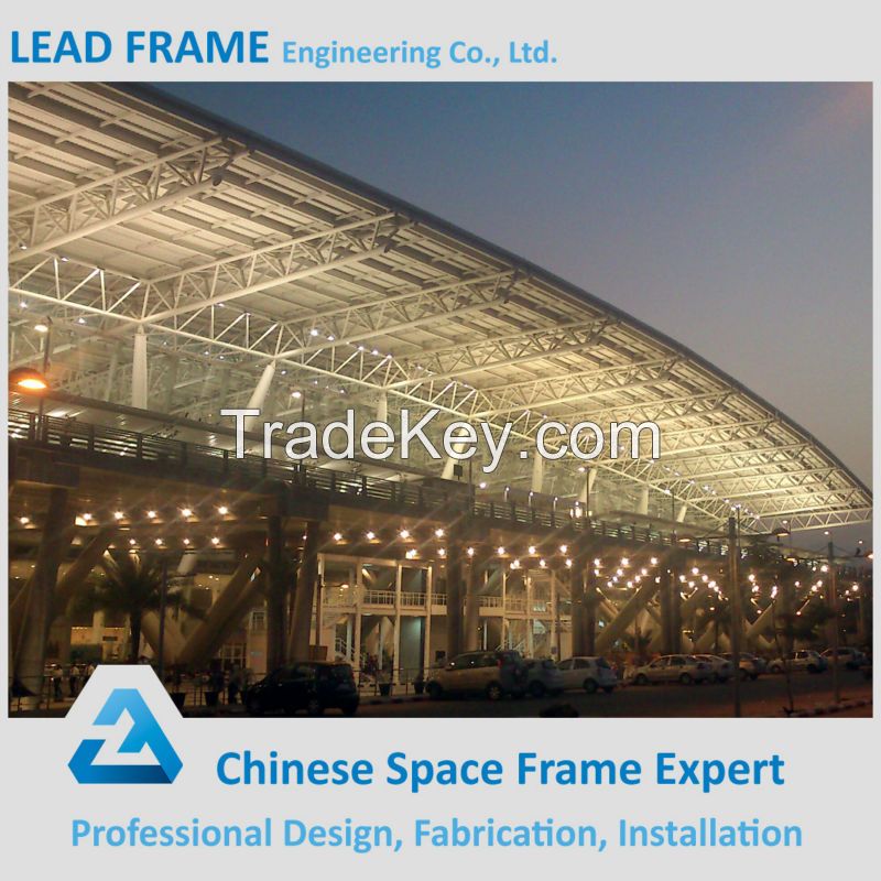 high quality prefab steel space frame aircraft hangar construction