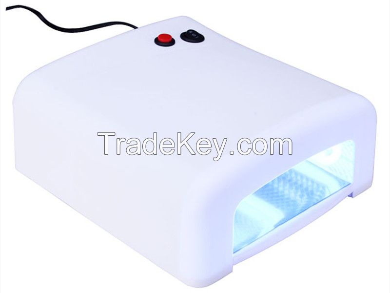 36W mini UV Nail Curing Lamp for Gel Polish Dryer + 4*9W 365nm Light Bulb Gel Art