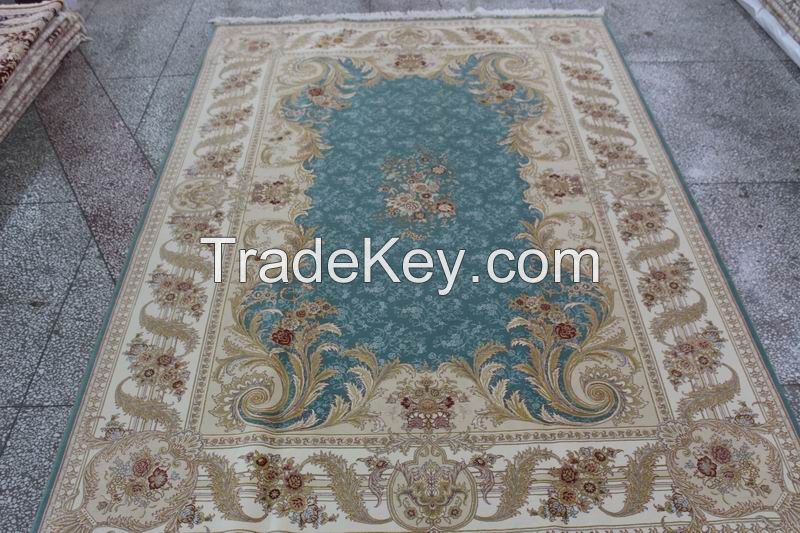 silk and wool 2 x 3 M  hand knotted carpet