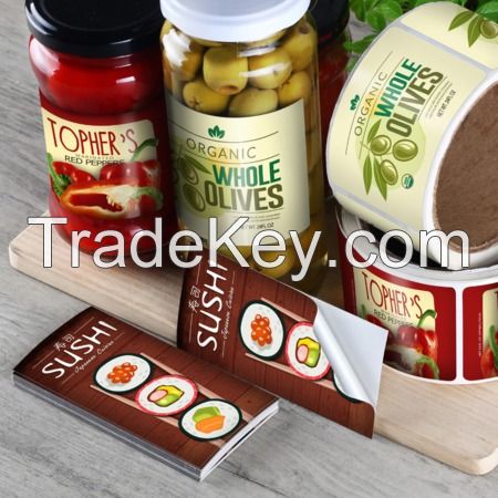 Business Bottle Package Food Name Label Special Shape