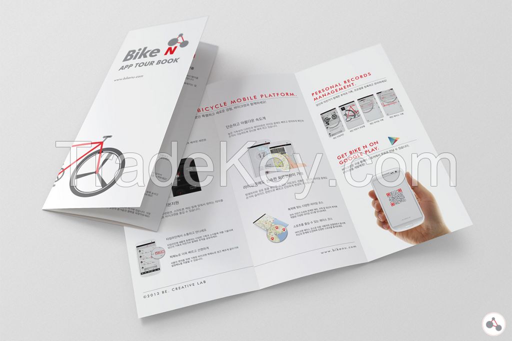 Tri-fold Bi-fold Coated Card Paper Offset Paper Brochure Leaflet Booklet