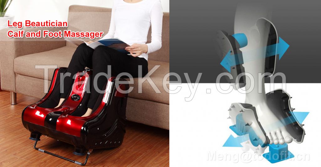 2017 New Shiatsu Kneading Rolling Electric Vibration Heating Foot Calf Leg Massager for Home use
