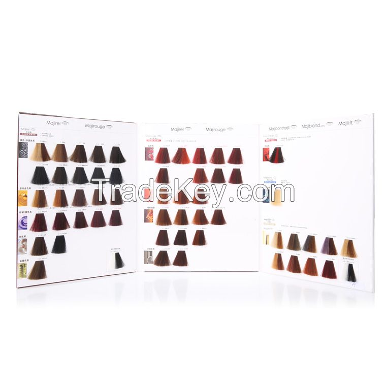 57professional colors Majeril hair color chart for hair dye