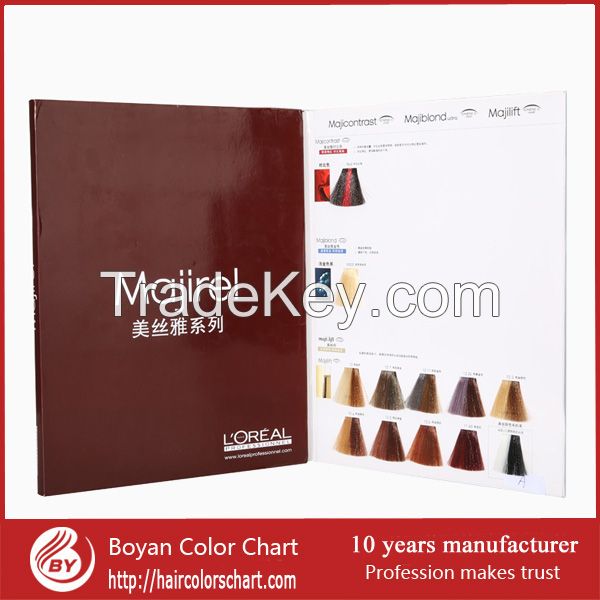 57professional colors Majeril hair color chart for hair dye