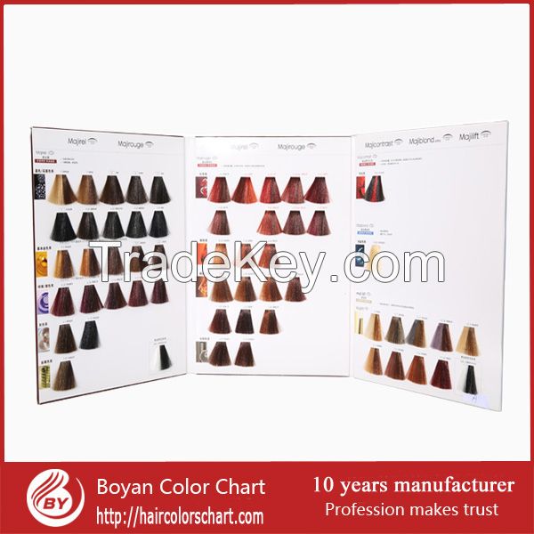 57professional colors Majeril hair color chart for hair dye