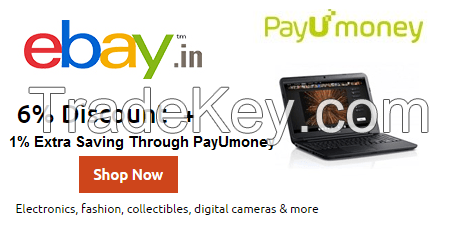 Get 6% Discount on Ebay + 1% Extra Saving Through PayUmoney