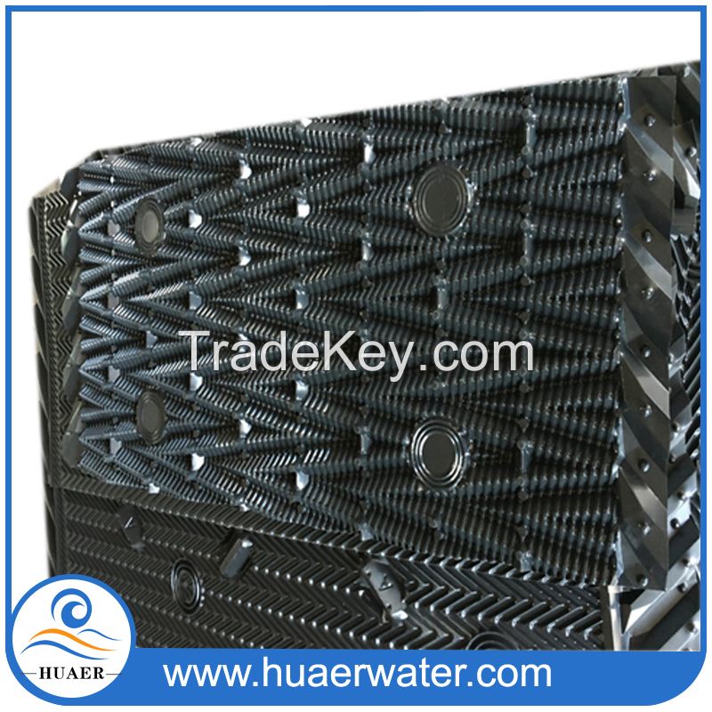 Pvc 800 mm cross flow cooling tower pvc filler