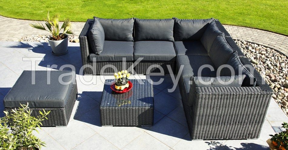 New designs outdoor garden furniture rattan sofa set 