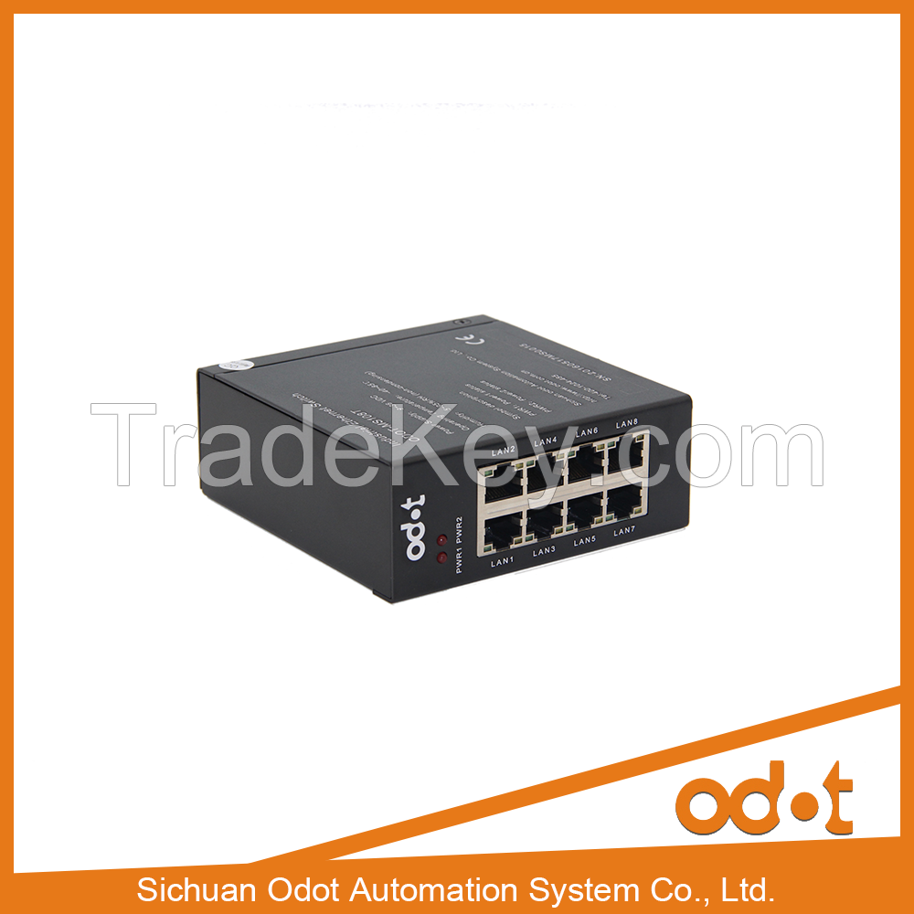 High-performance effective industrial Ethernet switch with 8 ports