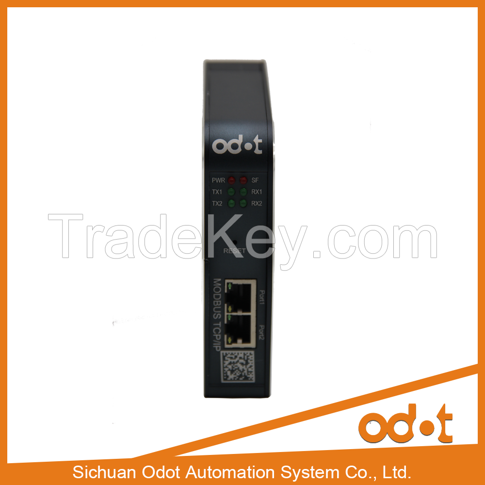 Gateway/ converters data between standard protocol Modbus RTU/ASCII and MODBUS TCP/IP