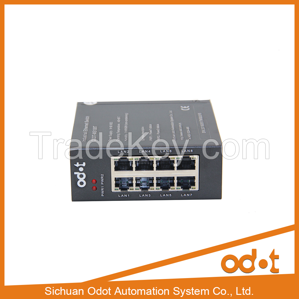 High-performance effective industrial Ethernet switch with 8 ports