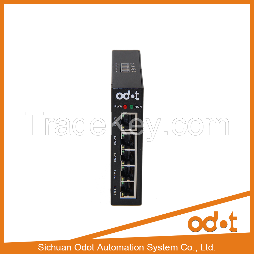 CE and FCC certificated fast Industrial Ethernet Switch with 5 ports