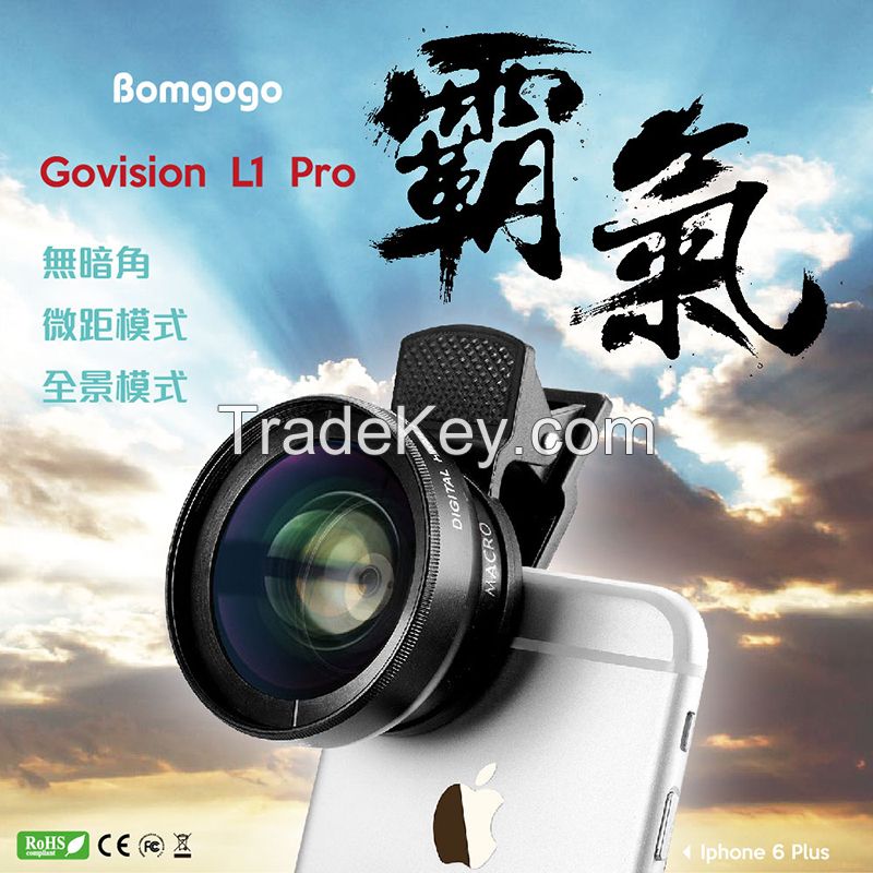 Bomgogo Govision L1 Pro Super Wide Angle Lens for Smart phones 37mm