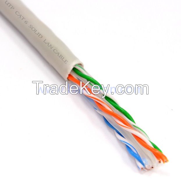 plenum network cable cat6 4pr utp cat6 23awg  ethernet cable wiring