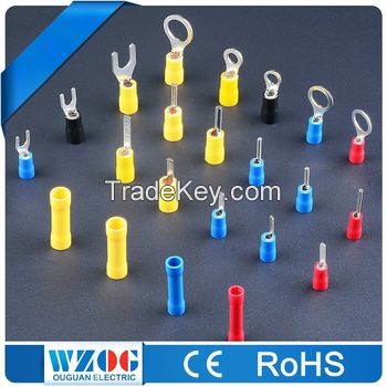 High Quality Electrical Tin Plated Crimp Copper Insulated Ring Terminals